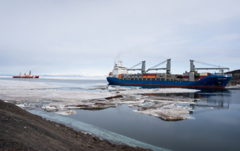 A ship at port